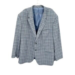 Classic Gray Checkered Men's Blazer